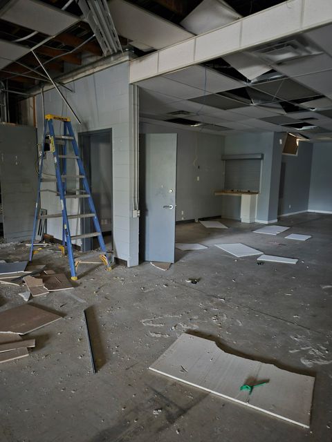 Main area before cleanup