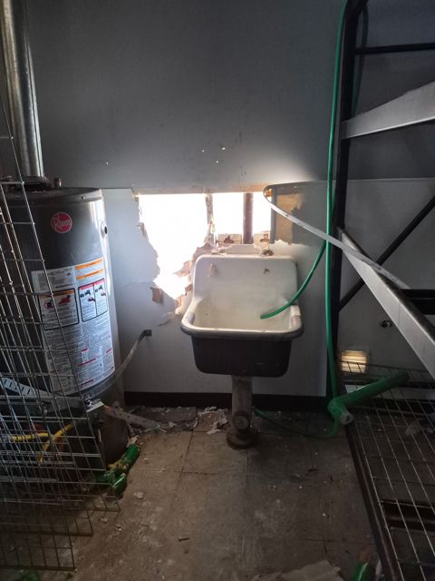 Utility room before cleanup