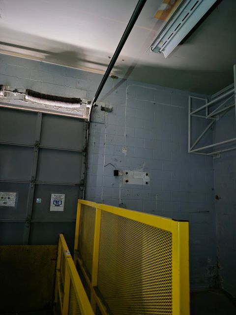 Dock area before cleanup