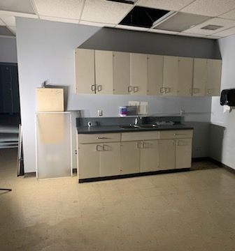 Lunchroom after cleanup