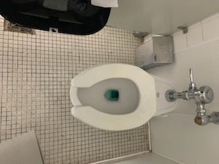 Washroom after cleanup