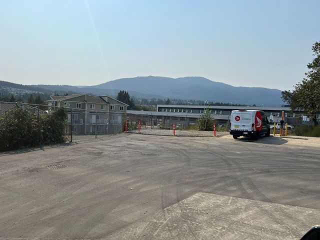 Existing parking lot before work