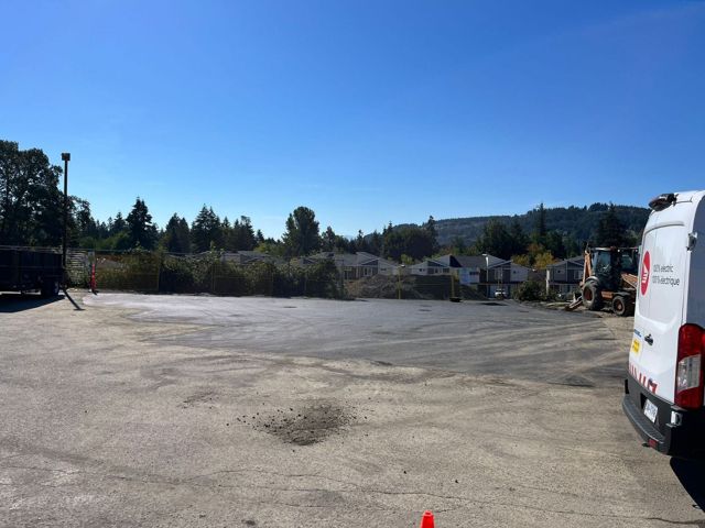Existing lot, west side
