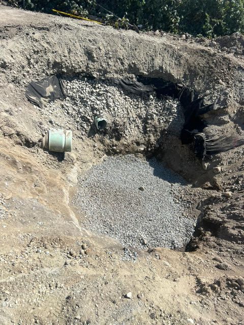 Pipe stub and rock base