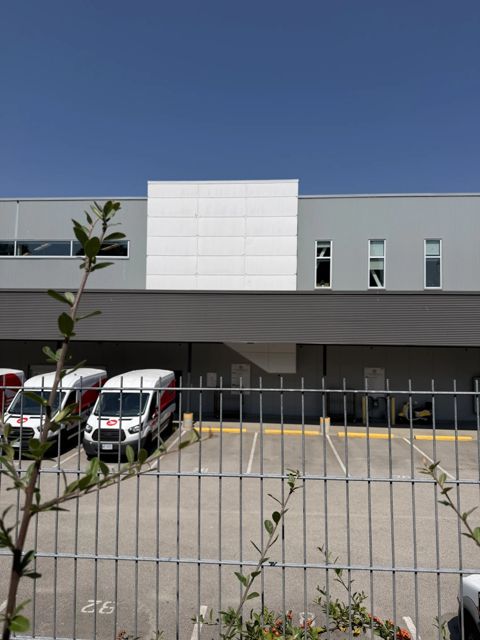 Fibre cement protrusion above the loading bays